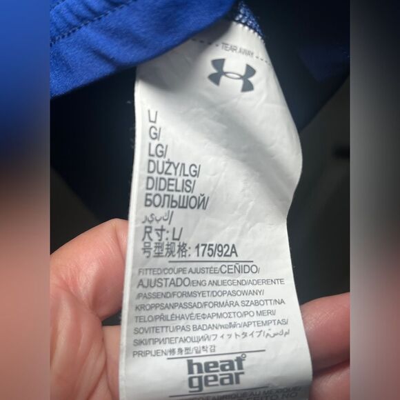 Under Armour Baywatch 1/2 Zip Rashguard Size L Blue - Picture 6 of 7